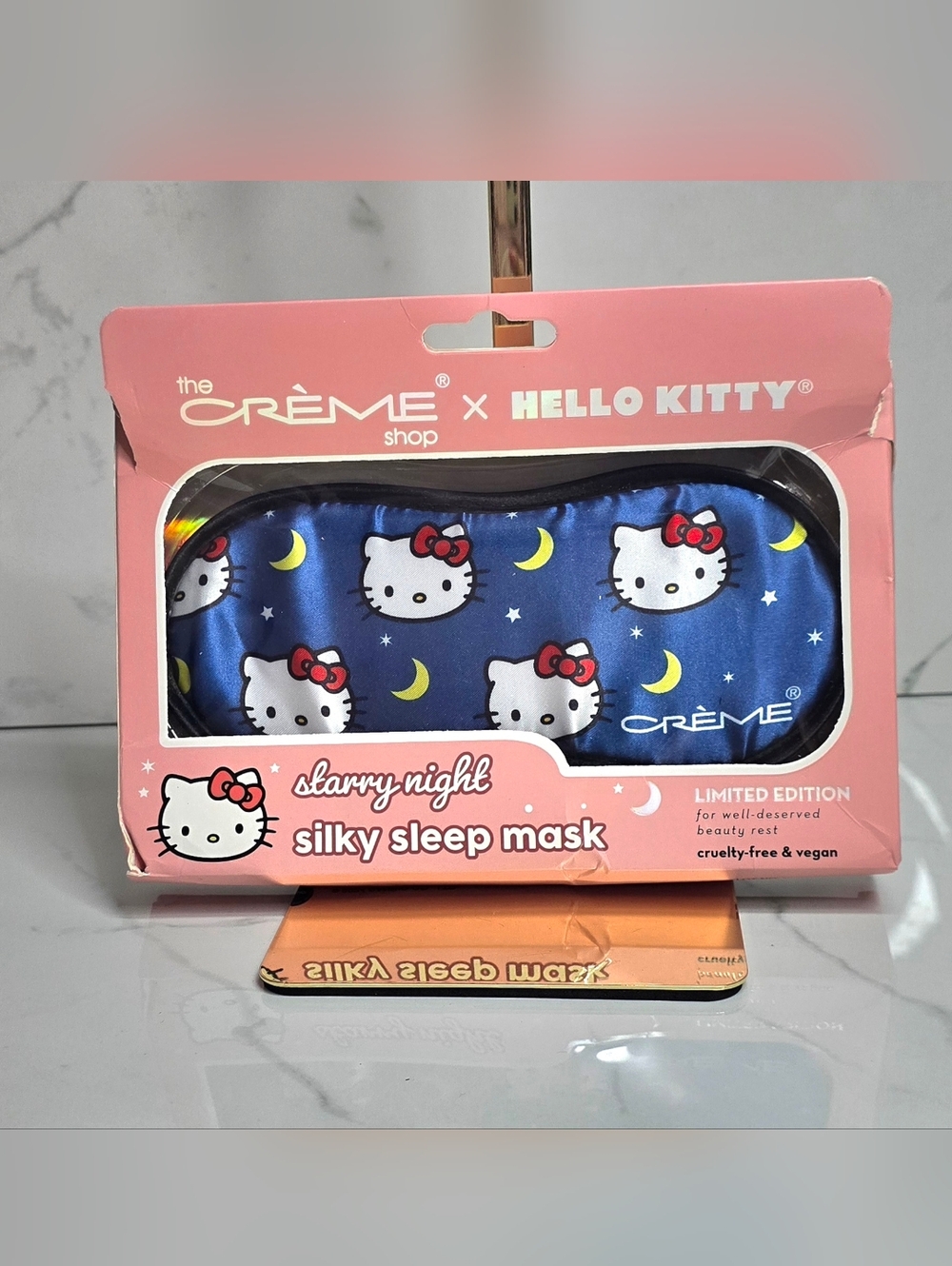 Hello Kitty Blue Satin Starry Night Sleep Mask